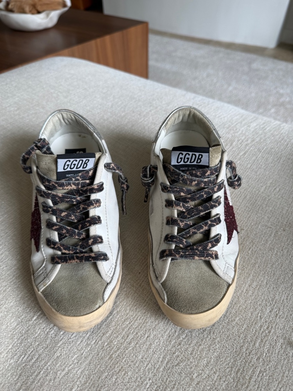 Golden Goose Women's Sneakers in White and Silver